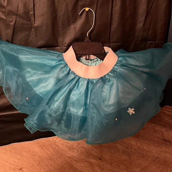 Blue two piece pageant dress